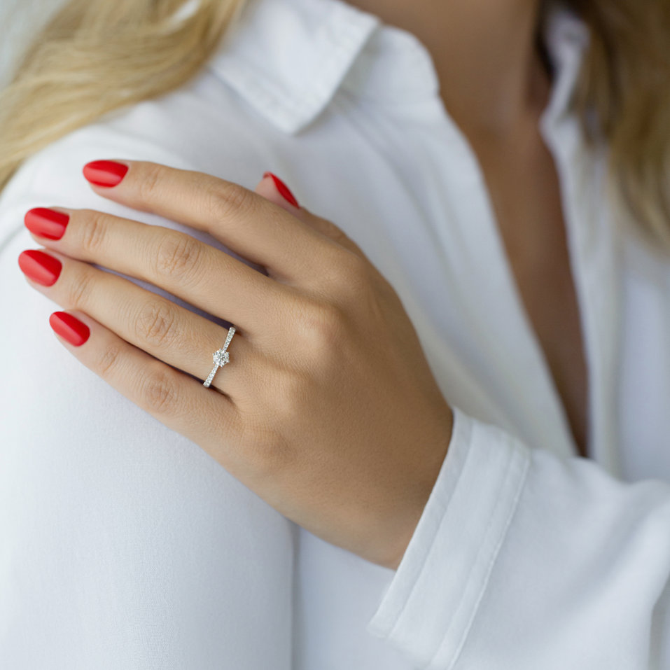 Prsteň s diamantmi Classic Dew