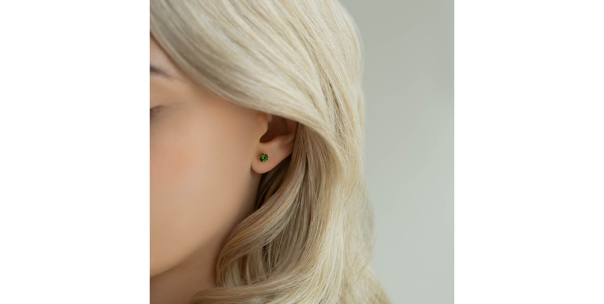 Náušnice s topásom Orbs