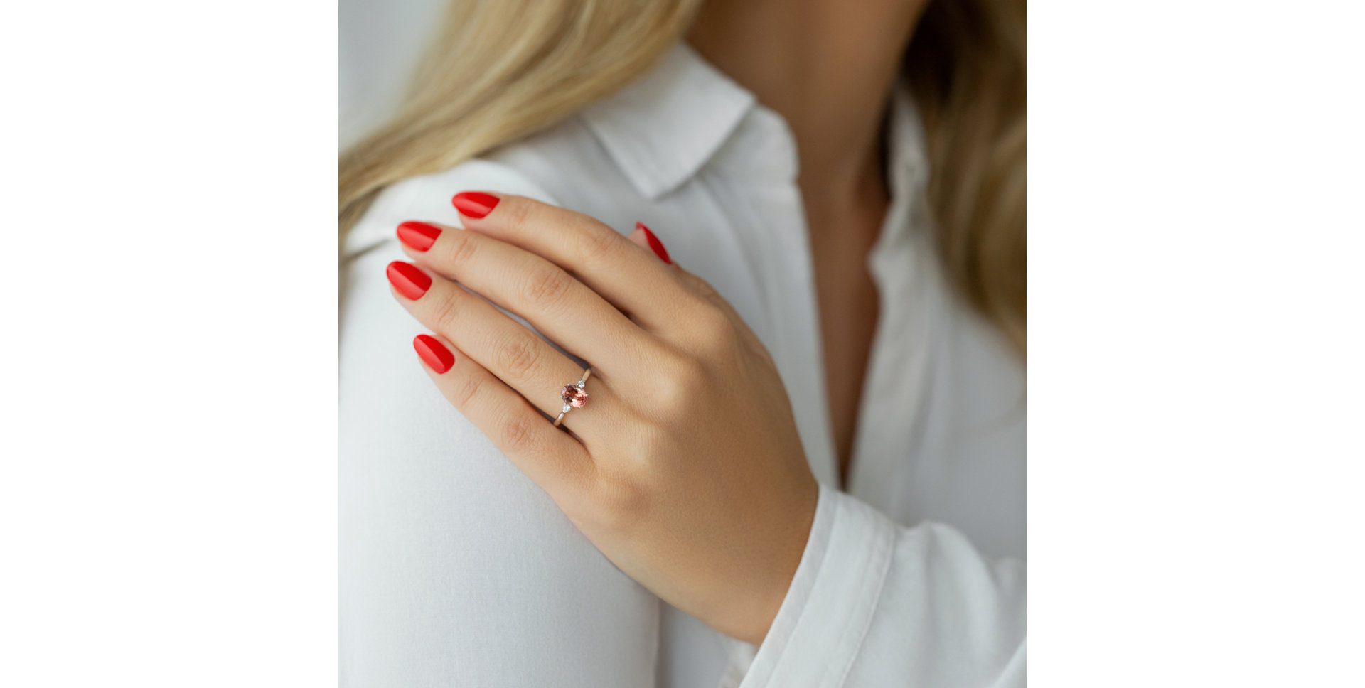 Prsteň s turmalinom a diamantmi Ivy Elegance