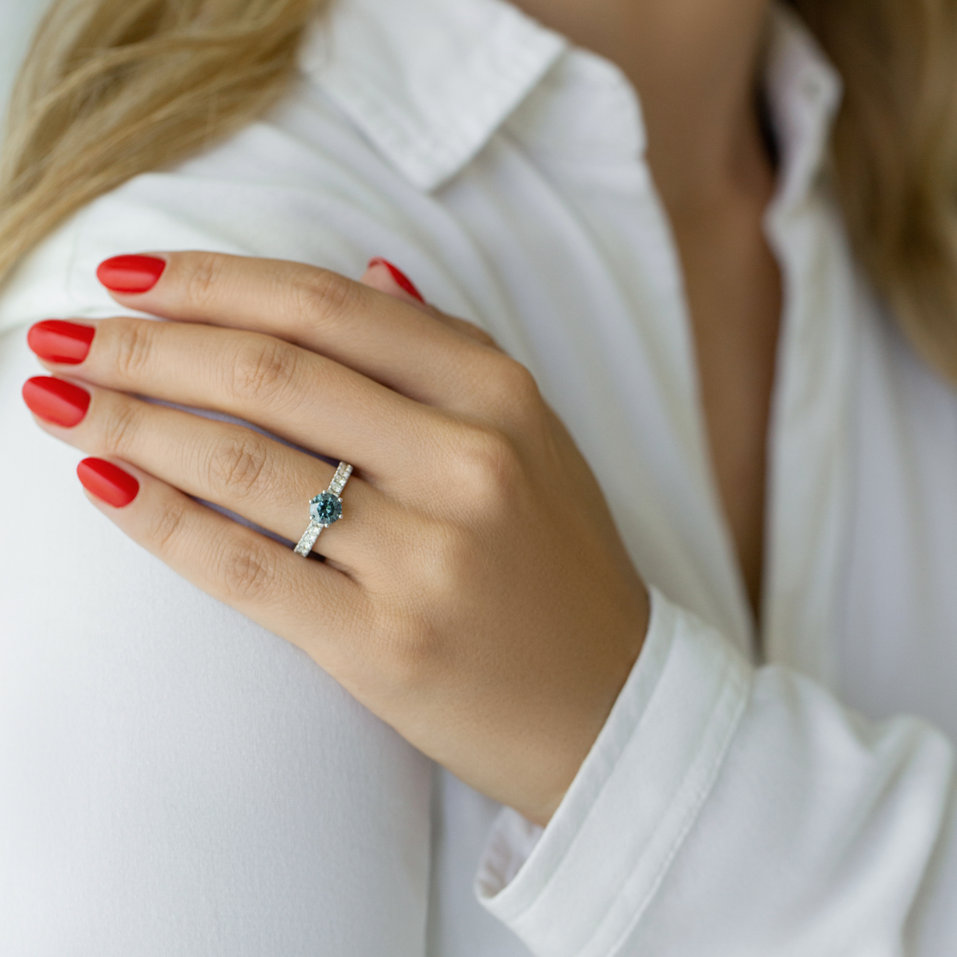 Prsteň s diamantmi Sparkling Love