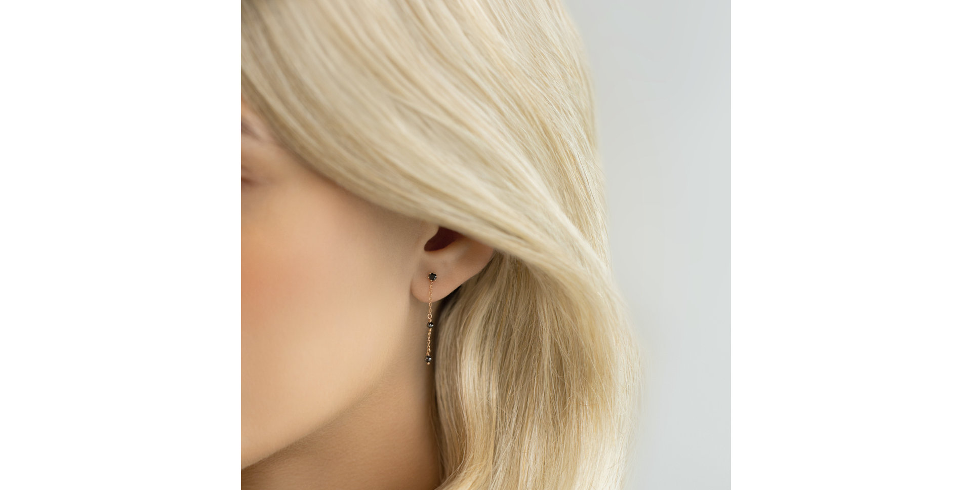 Náušnice s diamantmi Glance of Night