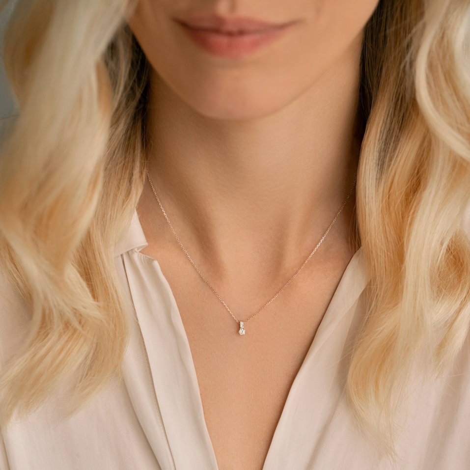 Náhrdelník s diamantmi Essential Glow