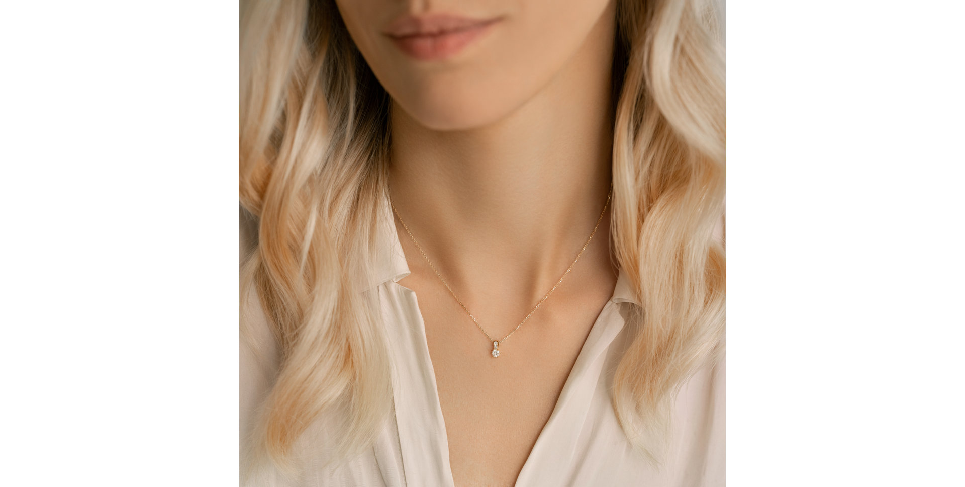 Náhrdelník s diamantmi Essential Glow