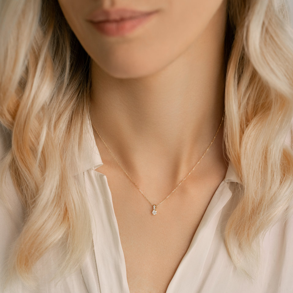 Náhrdelník s diamantmi Essential Glow