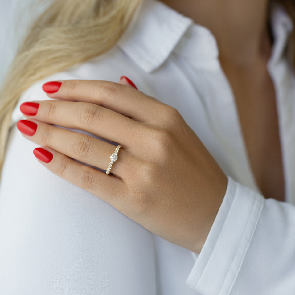 Prsteň s diamantmi Morelli