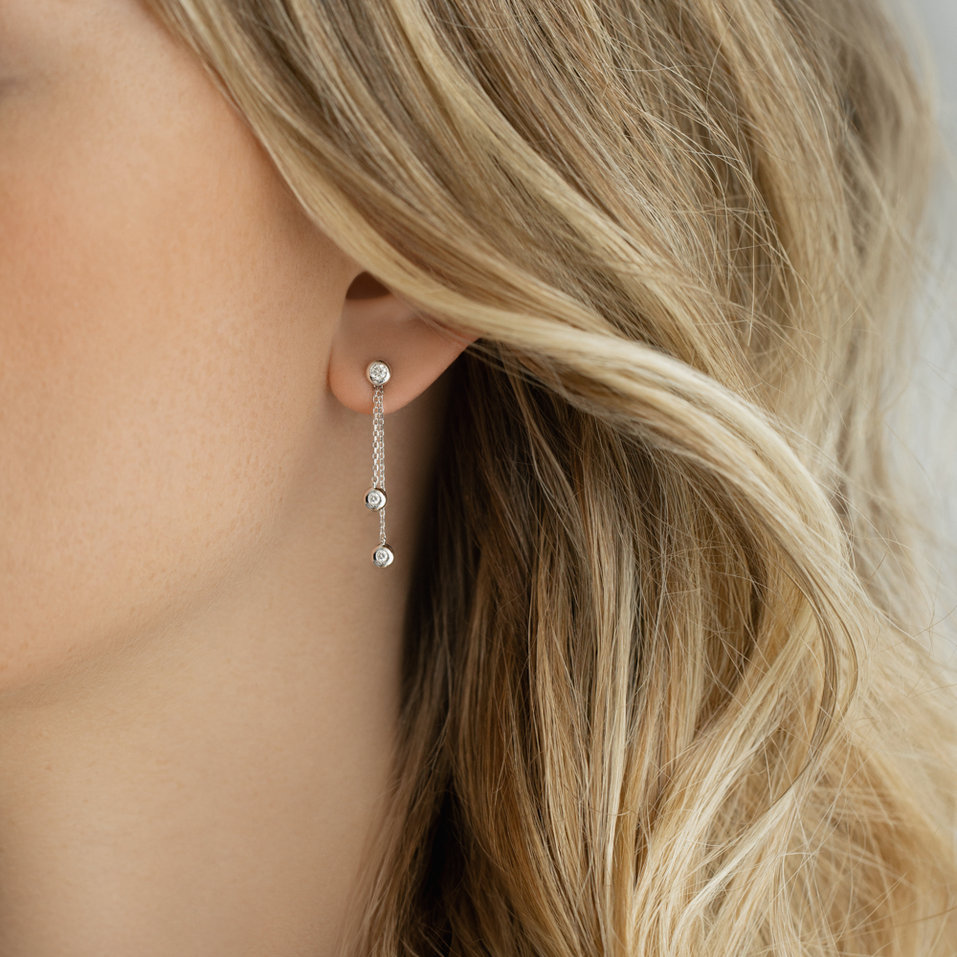 Náušnice s diamantmi Viorica