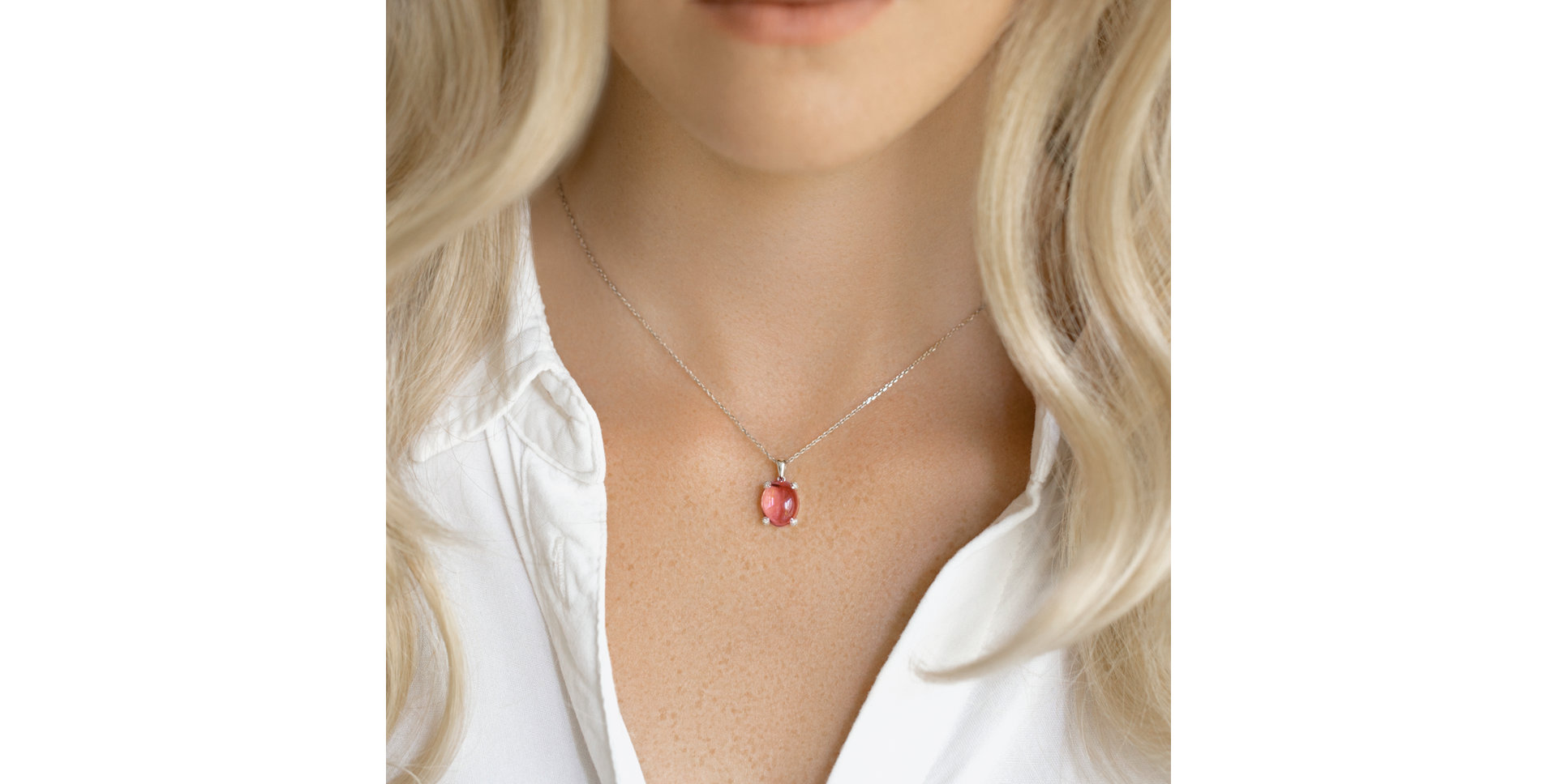 Prívesok s diamantmi a turmalínom Claire