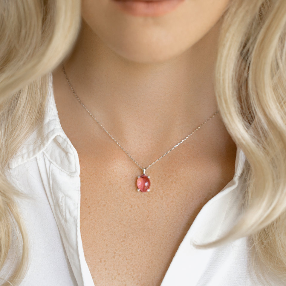 Prívesok s diamantmi a turmalínom Claire