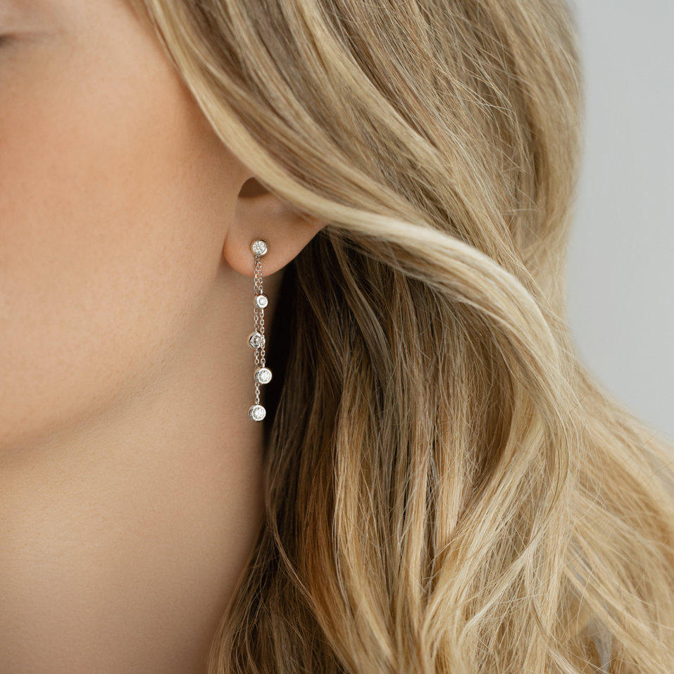 Náušnice s diamantmi Vinela