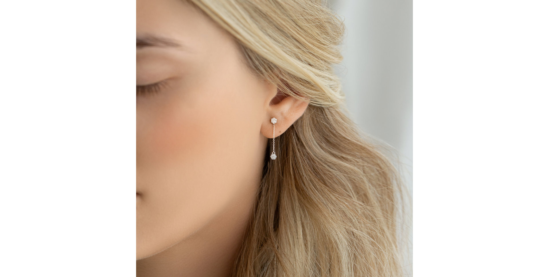 Náušnice s diamantmi Magic Flowers