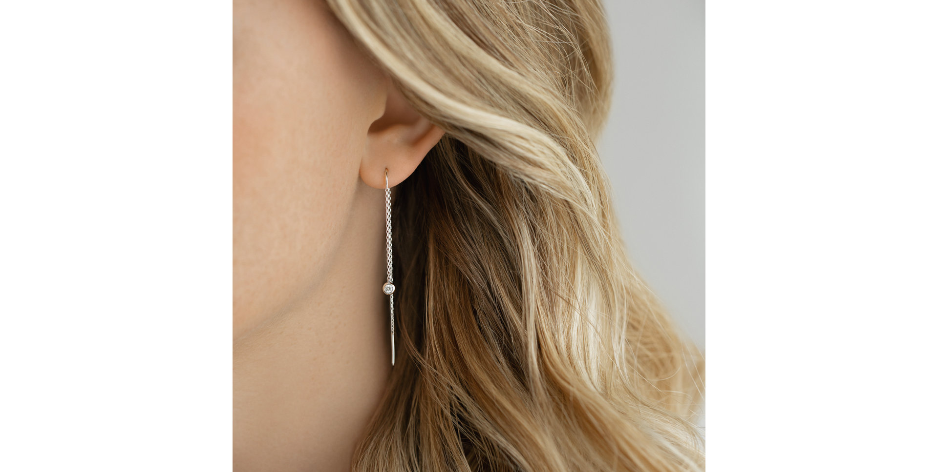 Náušnice s diamantom Thazen