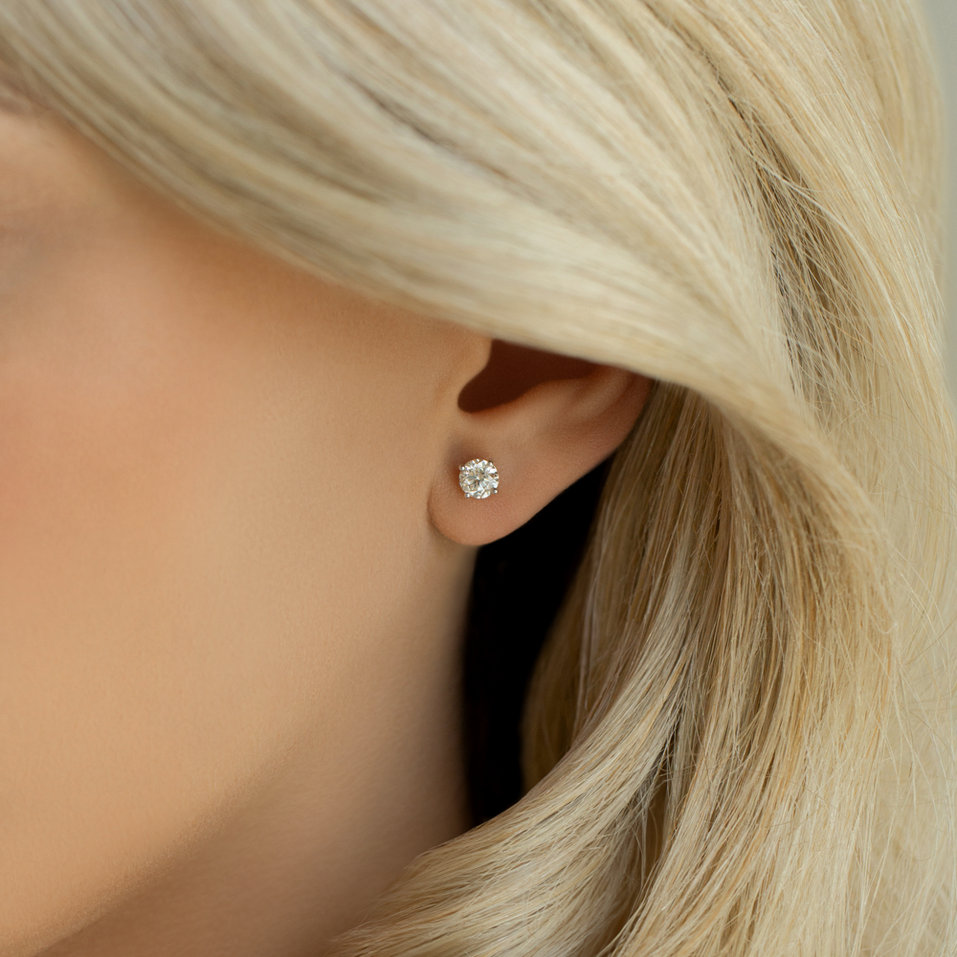 Náušnice s diamantom Gleam