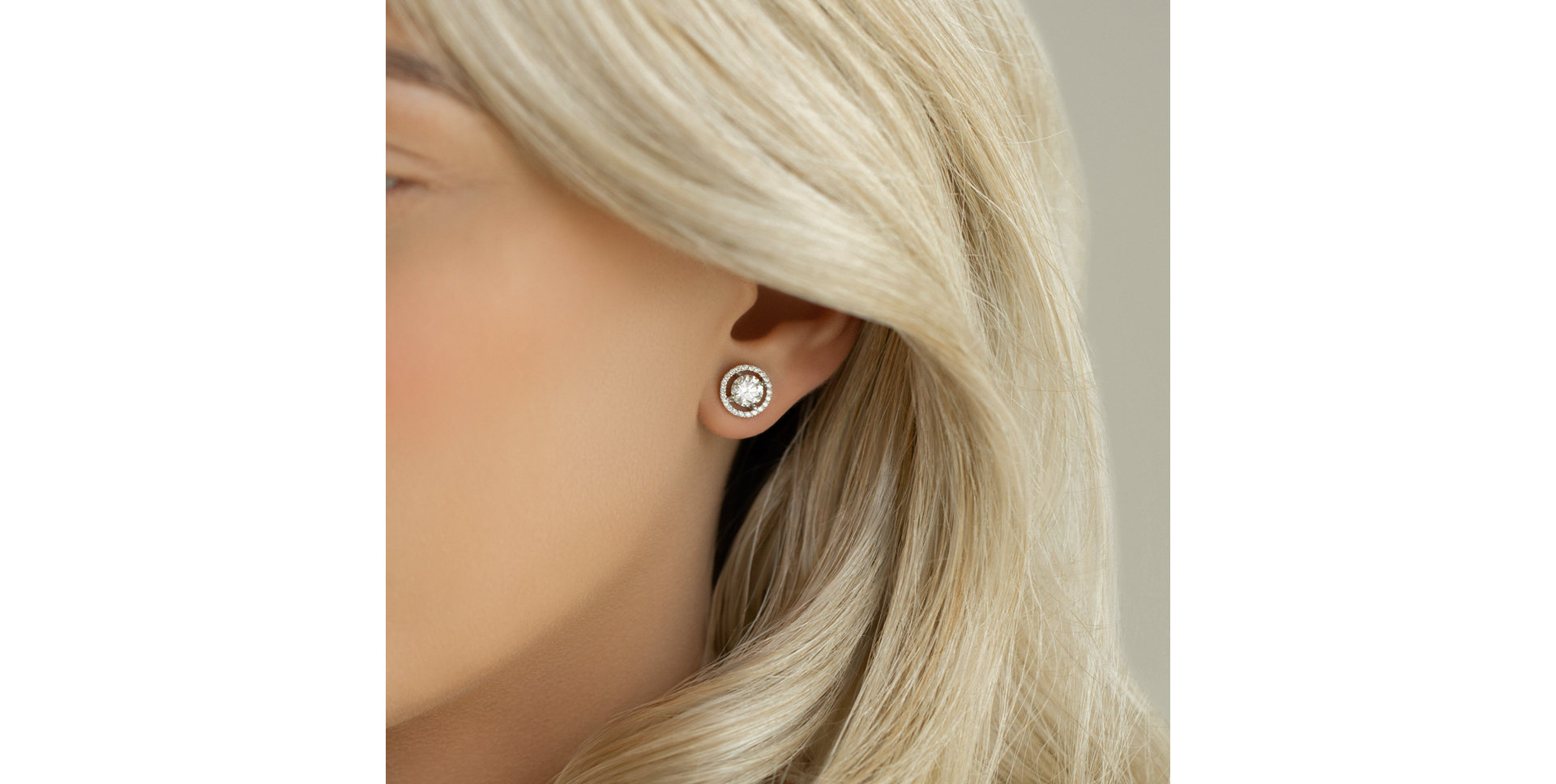 Náušnice s diamantmi Circle of Light