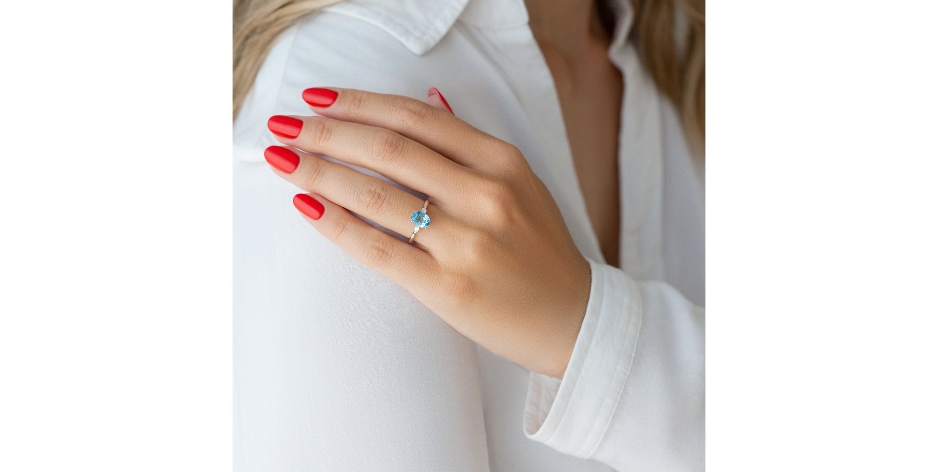 Prsteň s diamantmi a ametystom Fiona