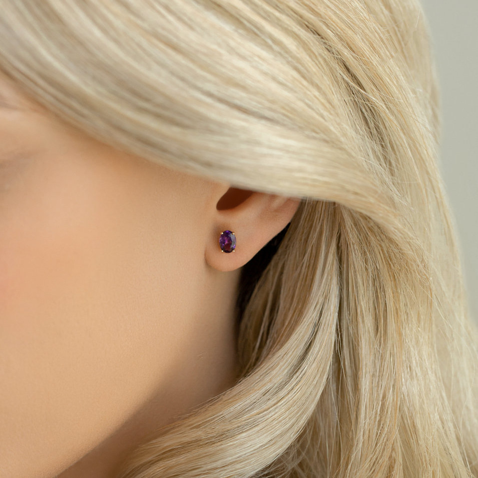 Náušnice s tanzanitom Mystic Abyss