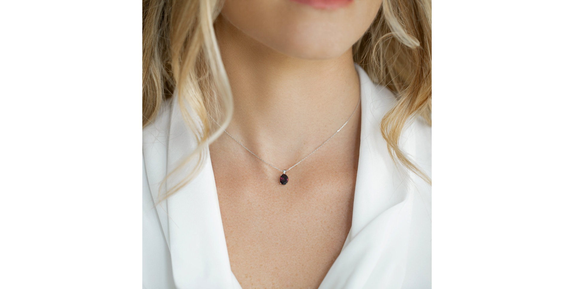 Náhrdelník s diamantmi a topásom Alexandria