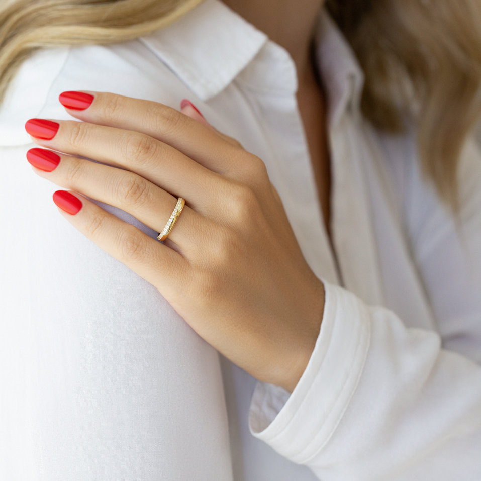 Prsteň s diamantmi Unique Love