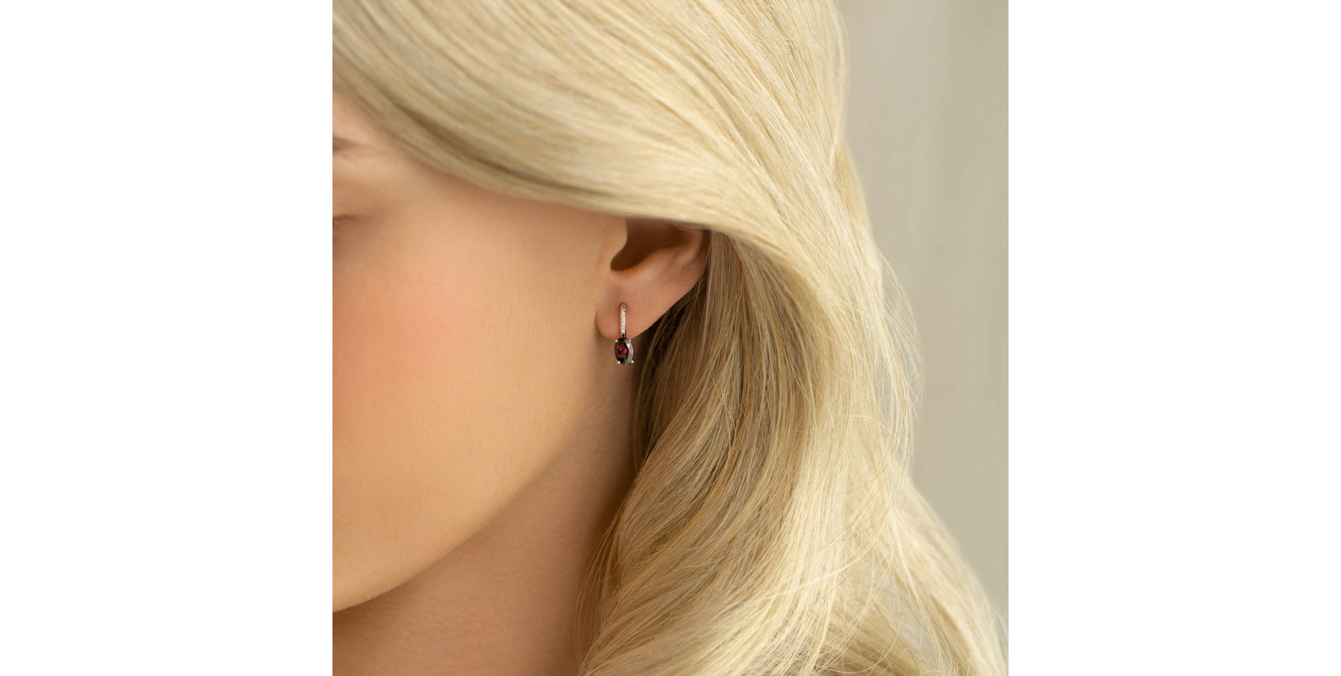 Náušnice s diamantmi a ametystom Lucrezia