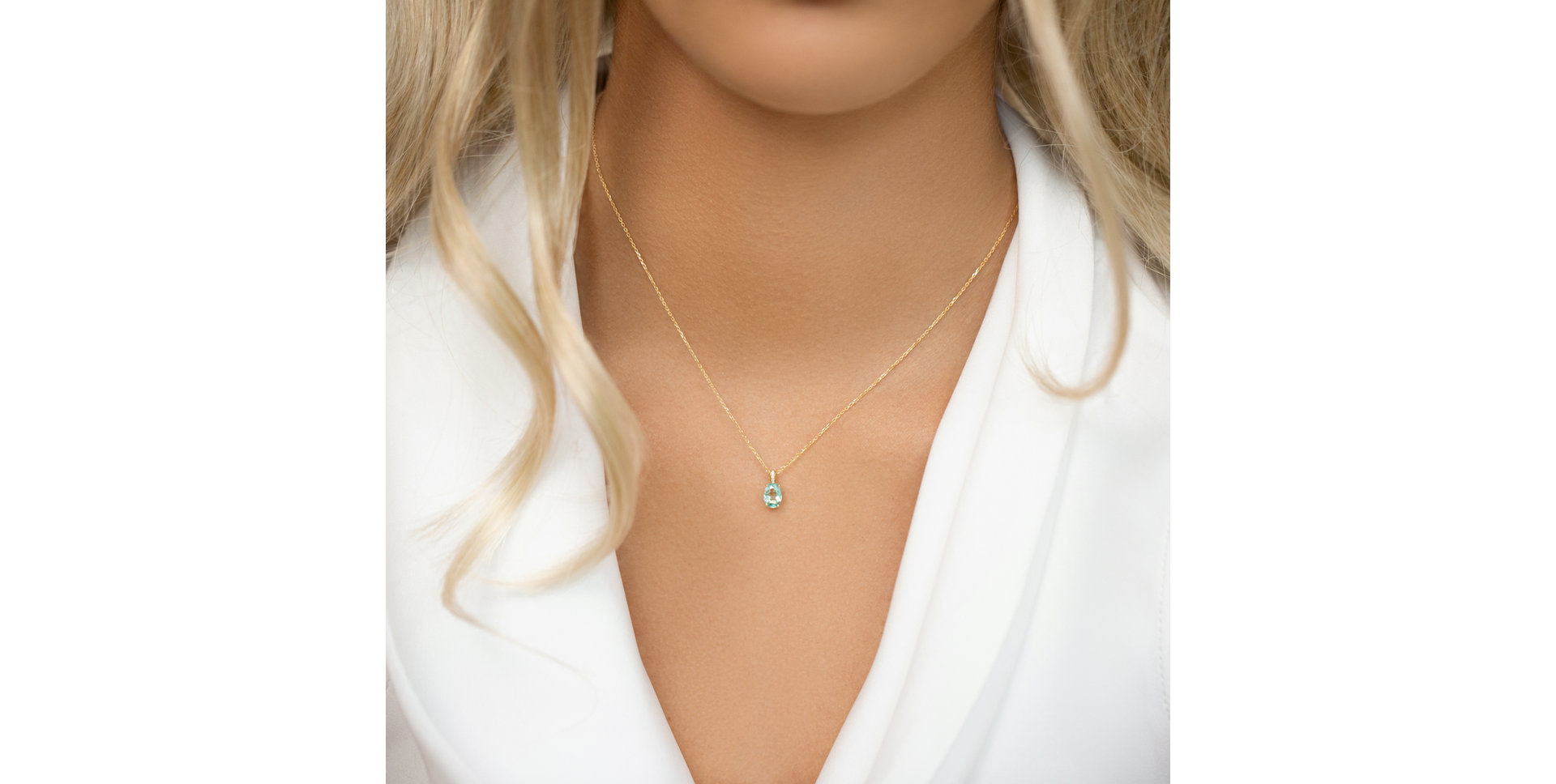 Náhrdelník s diamantmi a citrínom Euphemia