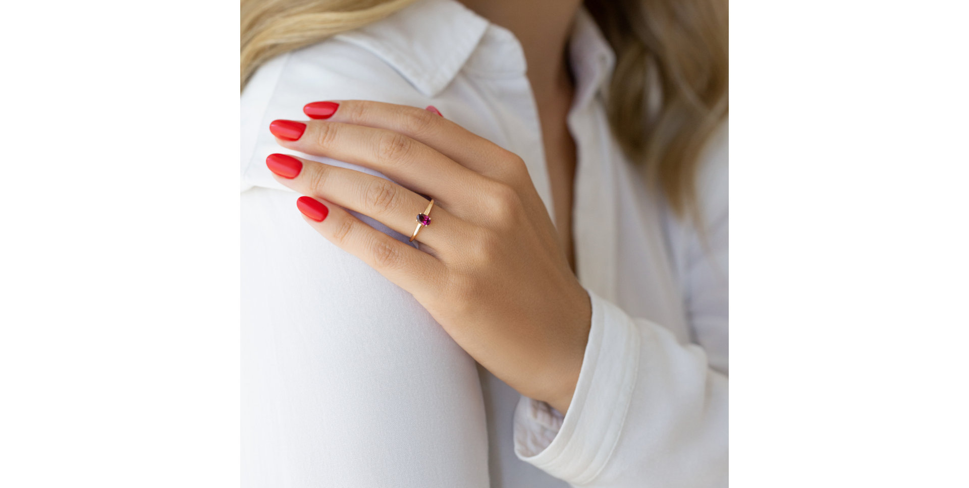 Prsteň s rubínom Mystic Abyss