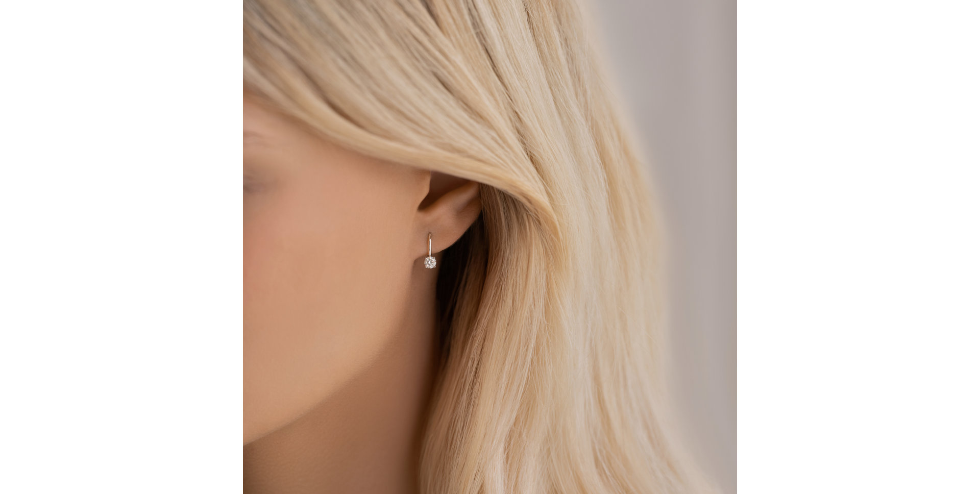 Náušnice s diamantom Gleam