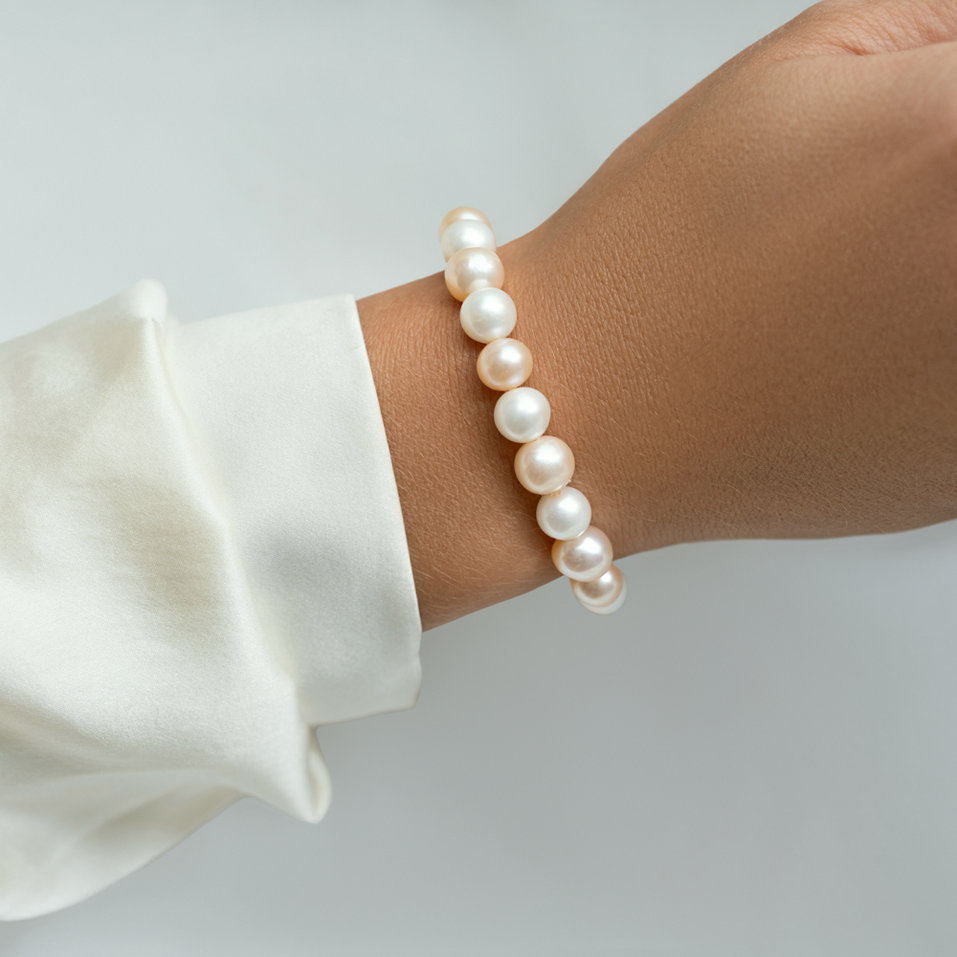 Perlový náramok Rose and Snow Pearls