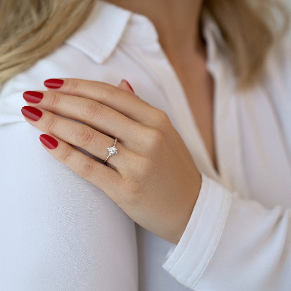 Prsteň s diamantmi Sparkle Ray