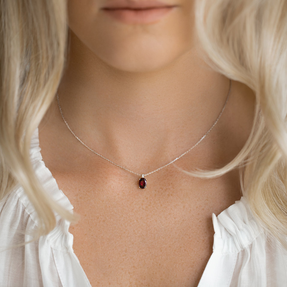 Náhrdelník s diamantmi a citrínom Grime