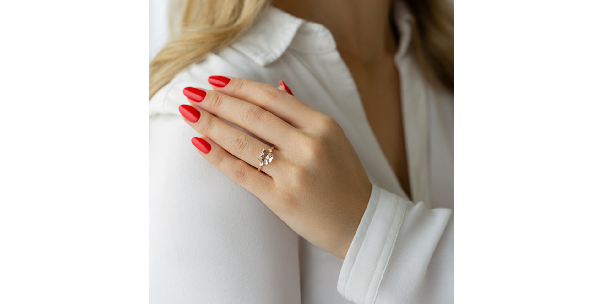 Prsteň s diamantmi a turmalínom The Duchess