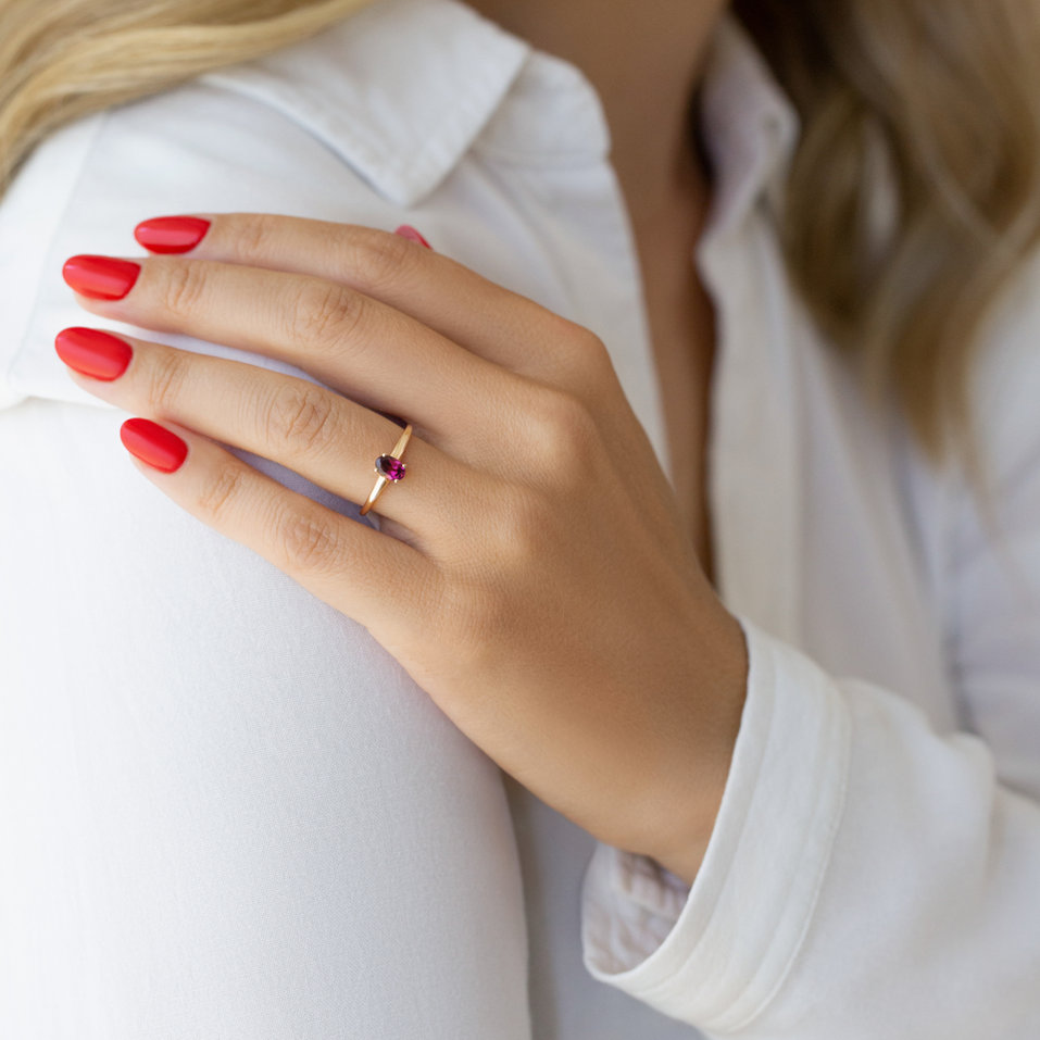 Prsteň s turmalínom Mystic Abyss