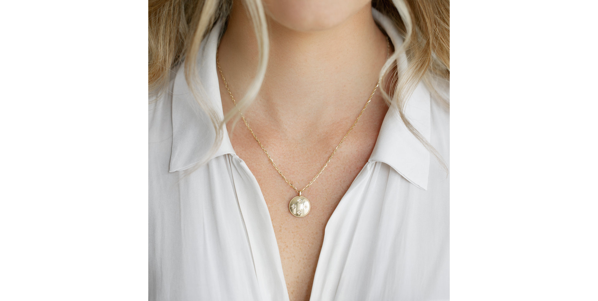 Náhrdelník s diamantmi Aveline