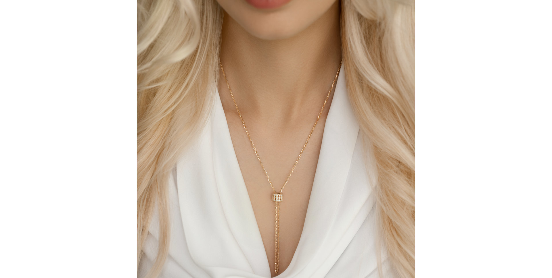 Náhrdelník s diamantmi Izel