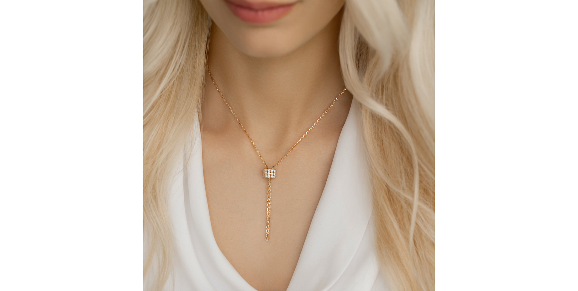 Náhrdelník s diamantmi Izel