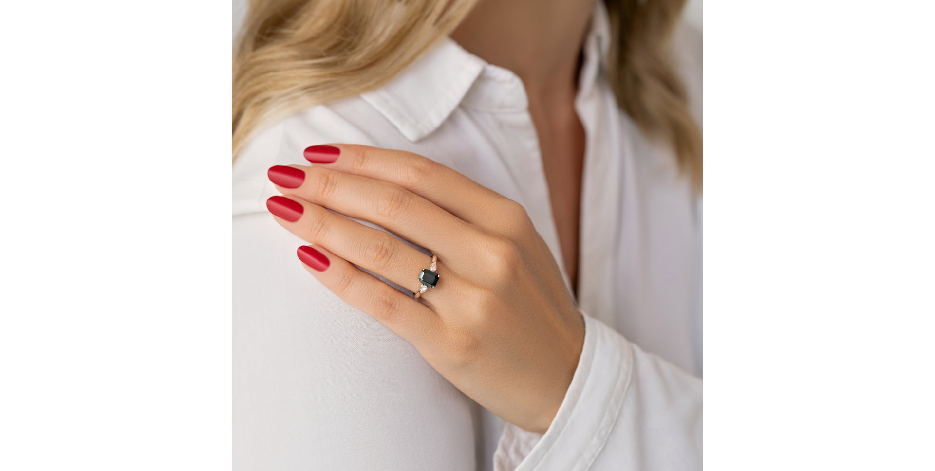 Prsteň s diamantmi Midnight Cordelia