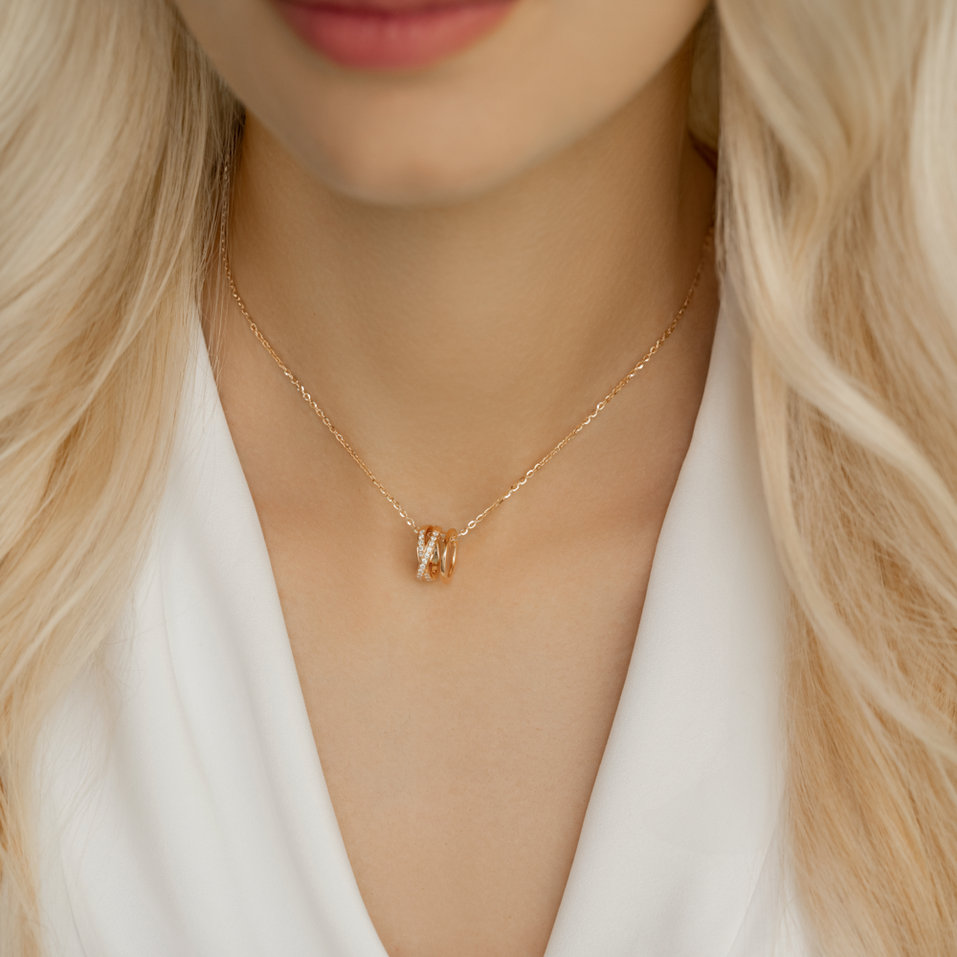 Náhrdelník s diamantmi Sven