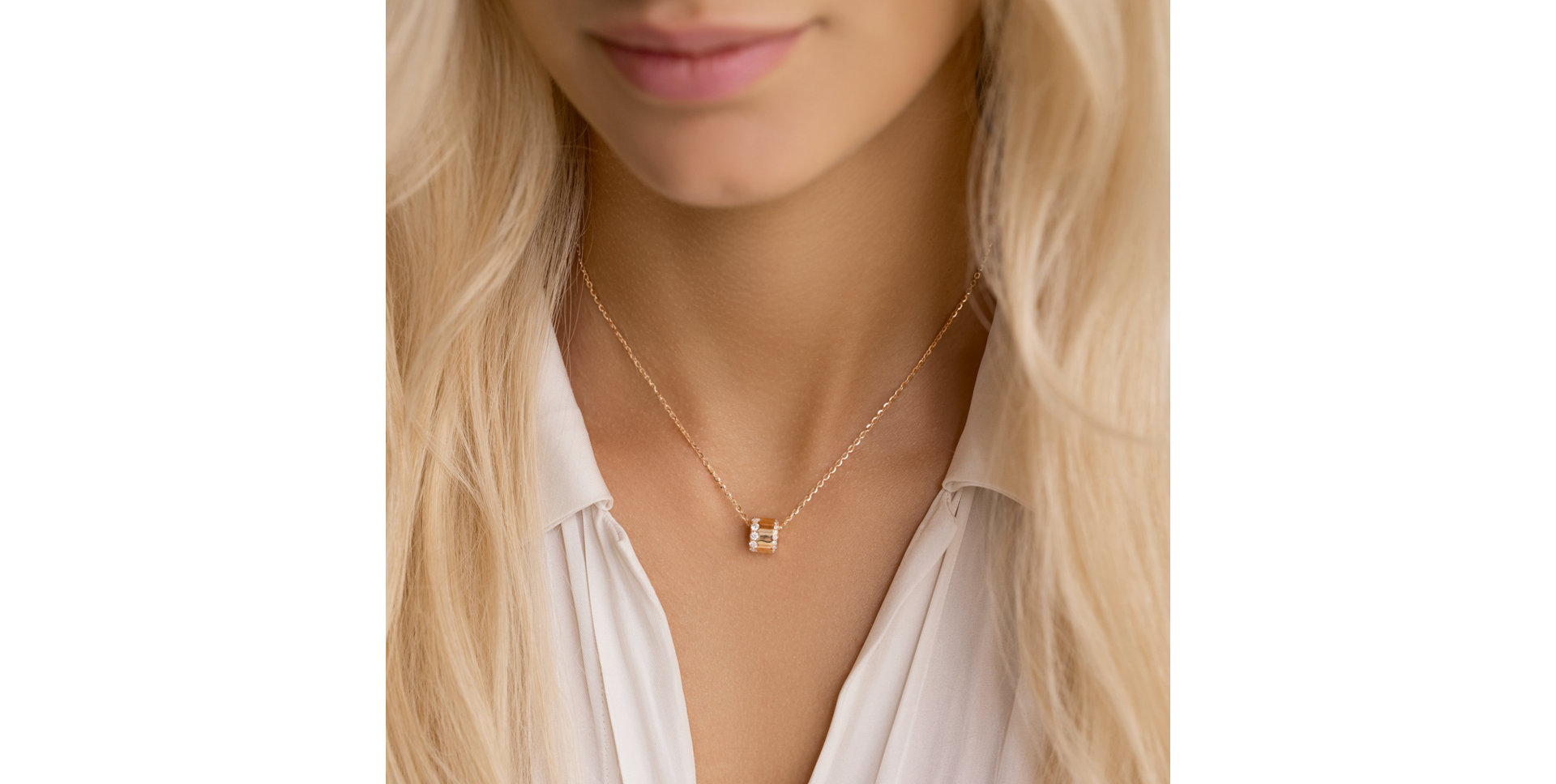 Náhrdelník s diamantmi Rynel