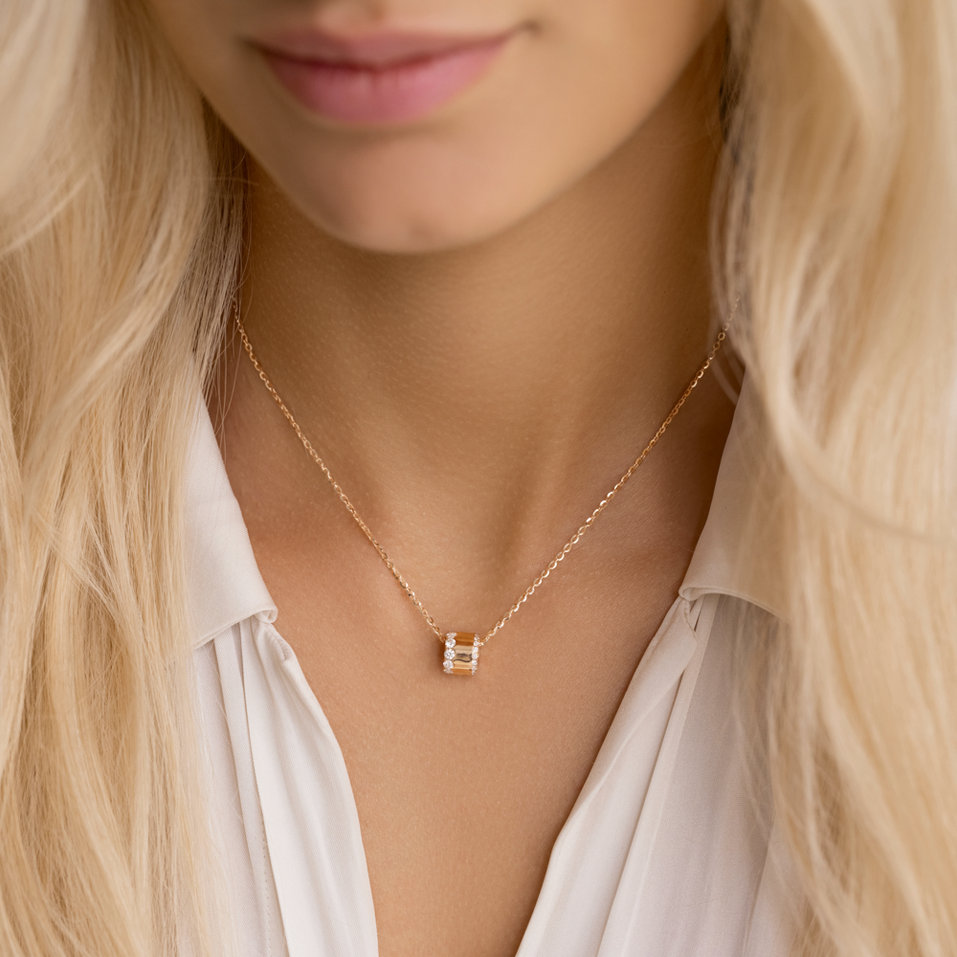 Náhrdelník s diamantmi Rynel