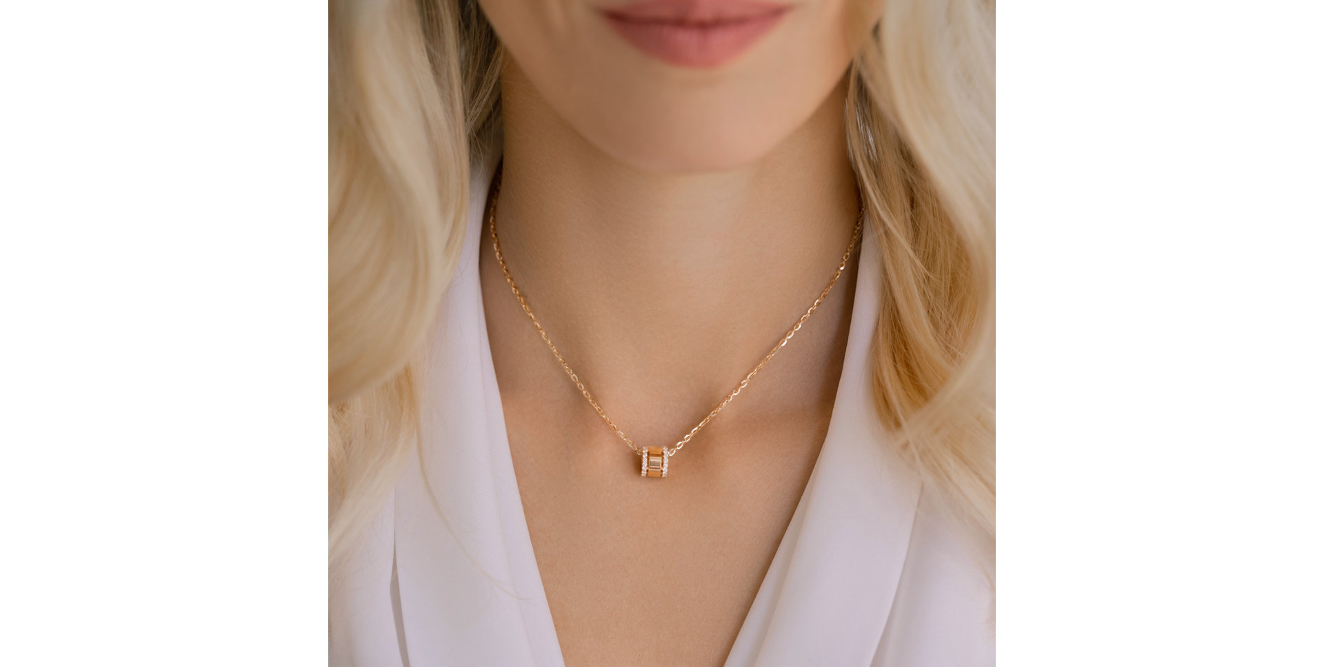 Náhrdelník s diamantmi Dewline