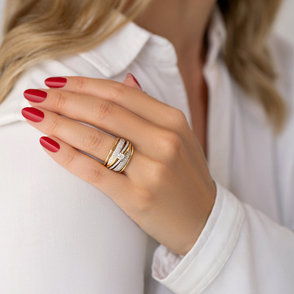 Prsteň s diamantmi Waverley