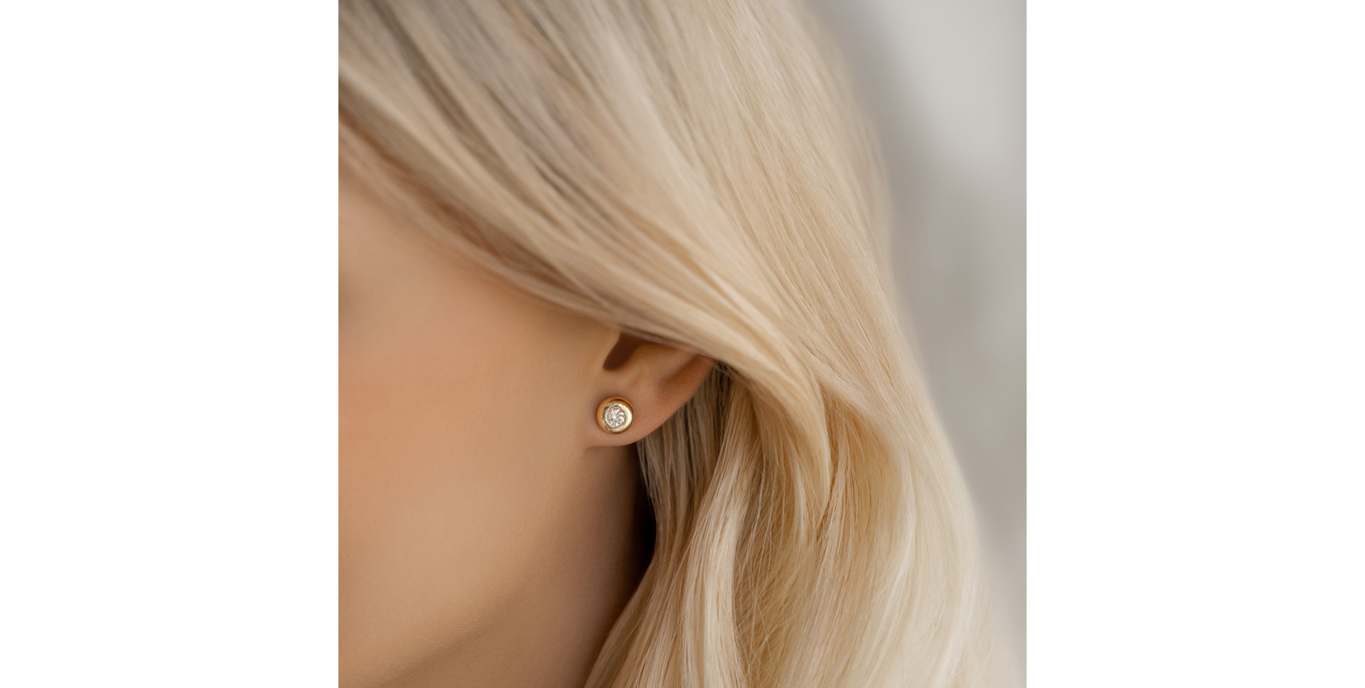 Náušnice s diamantom Noble Dots