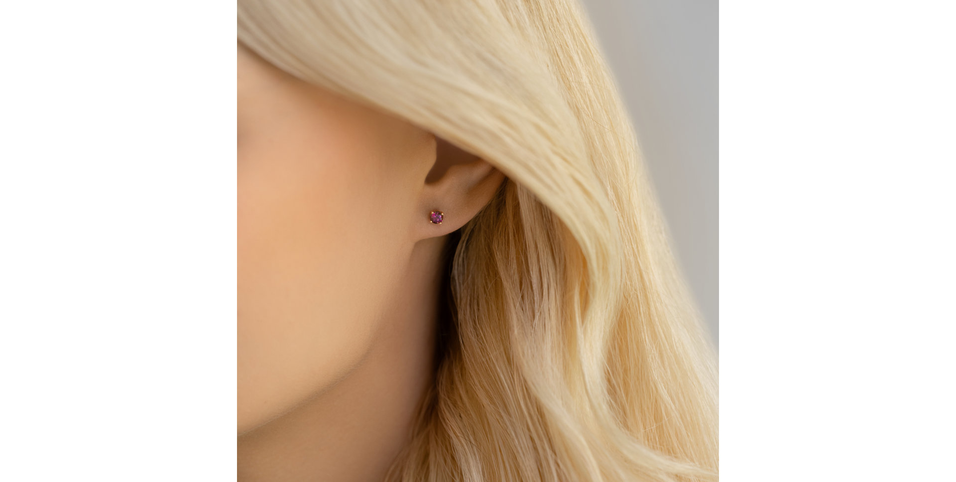 Naušnice s rhodolitom Virginia Sparkle
