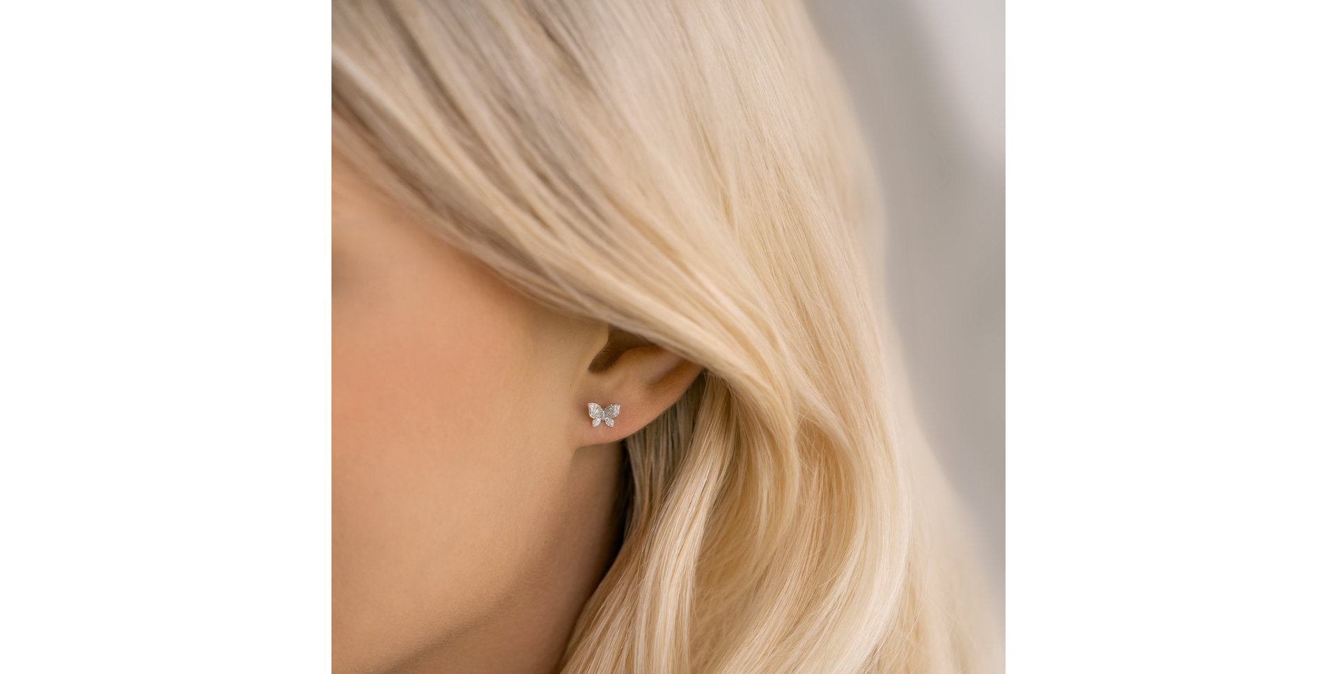 Náušnice s diamantmi Lucky Wings