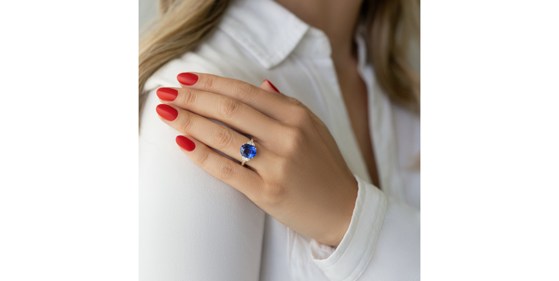 Prsteň s diamantmi a tanzanitom Dynasty Gem