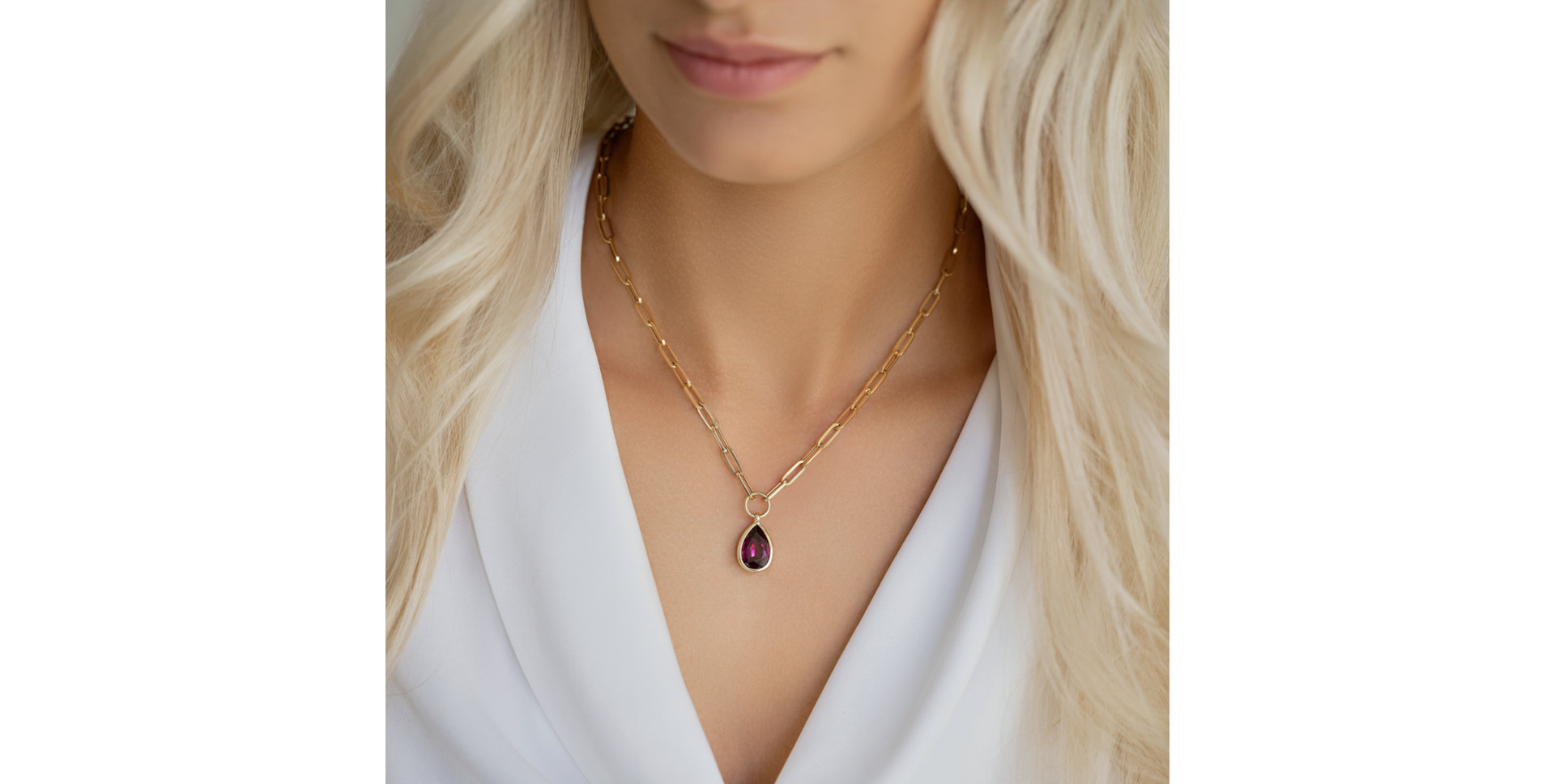 Náhrdelník s rhodolitom Mrs.Vivienne