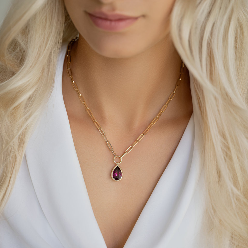 Náhrdelník s rhodolitom Mrs.Vivienne
