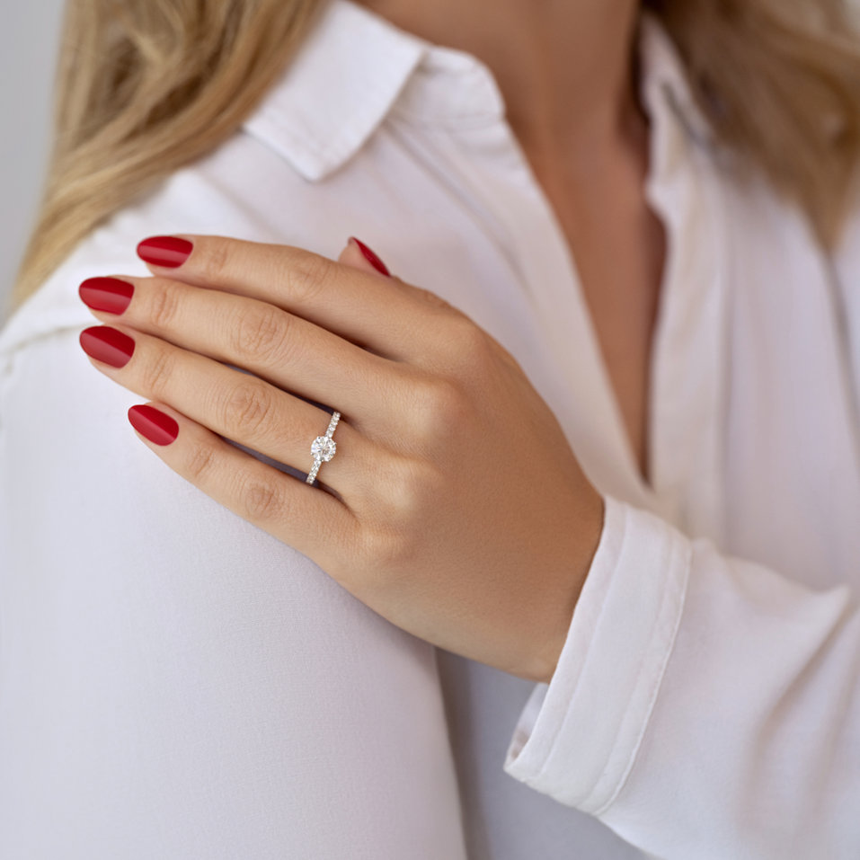 Prsteň s diamantmi The Ice Queen