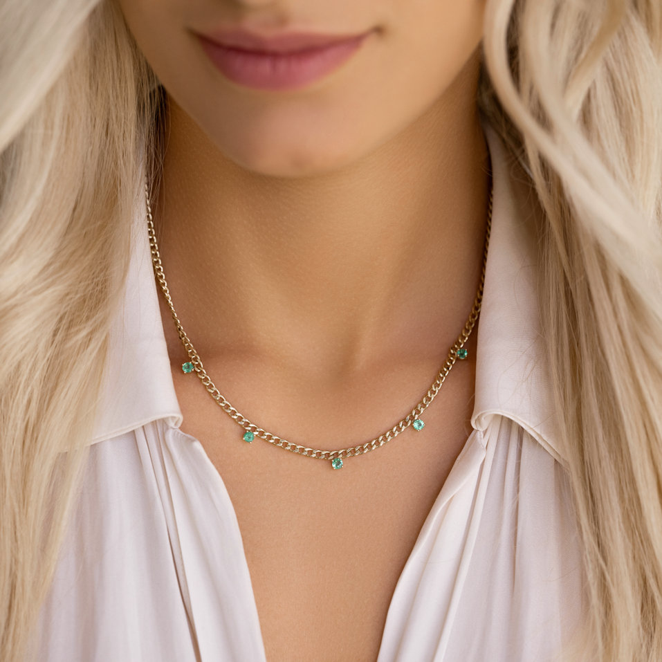 Náhrdelník s rubínmi Lucky Raindrops