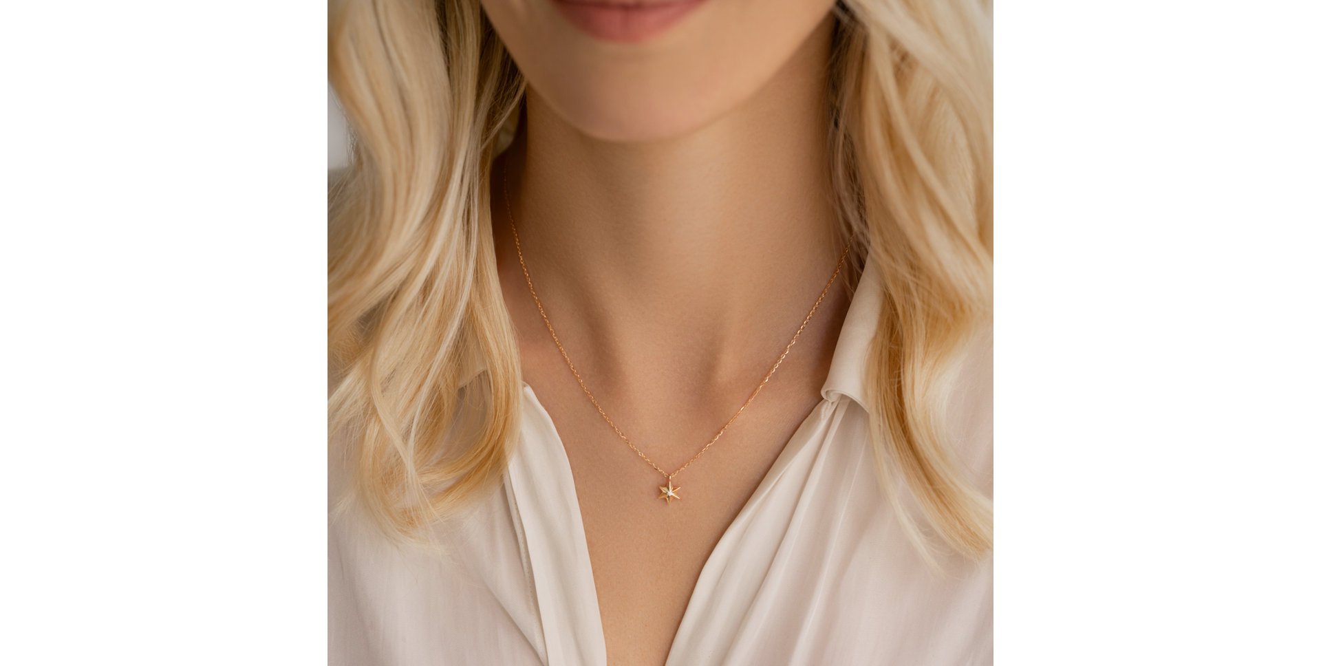 Náhrdelník s diamantom Astraeus