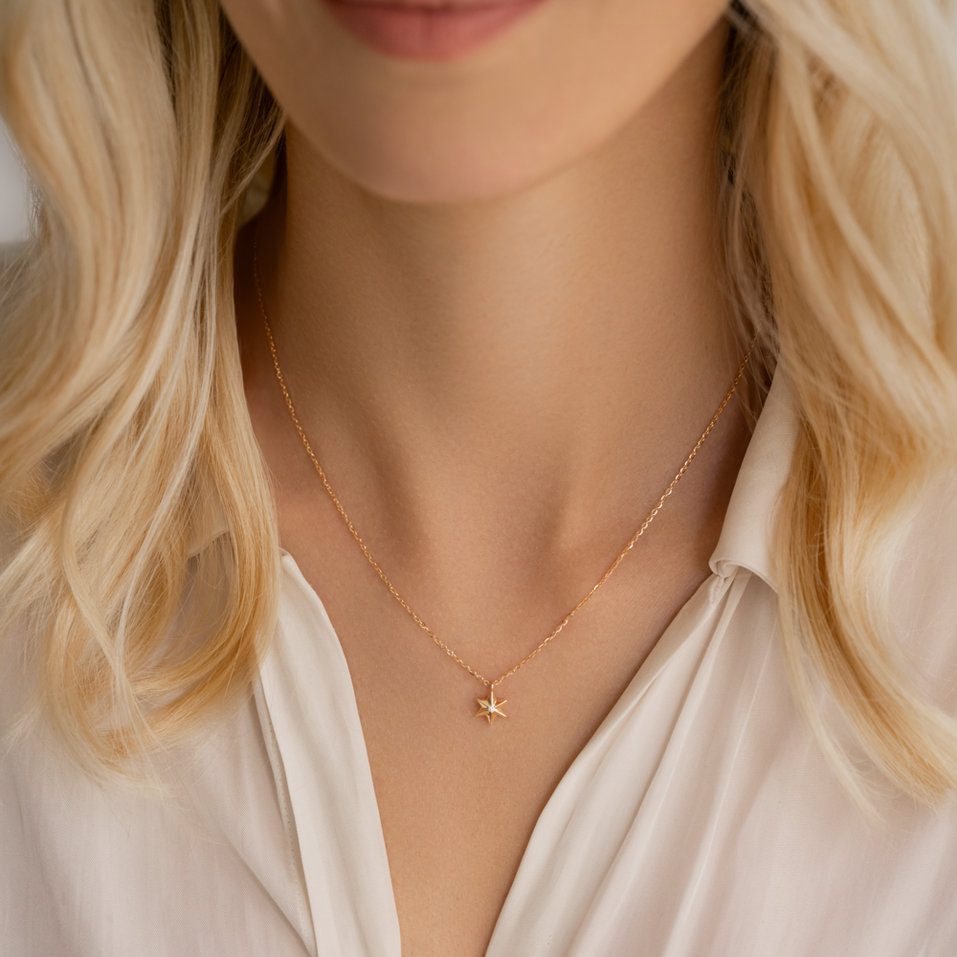 Náhrdelník s diamantom Astraeus