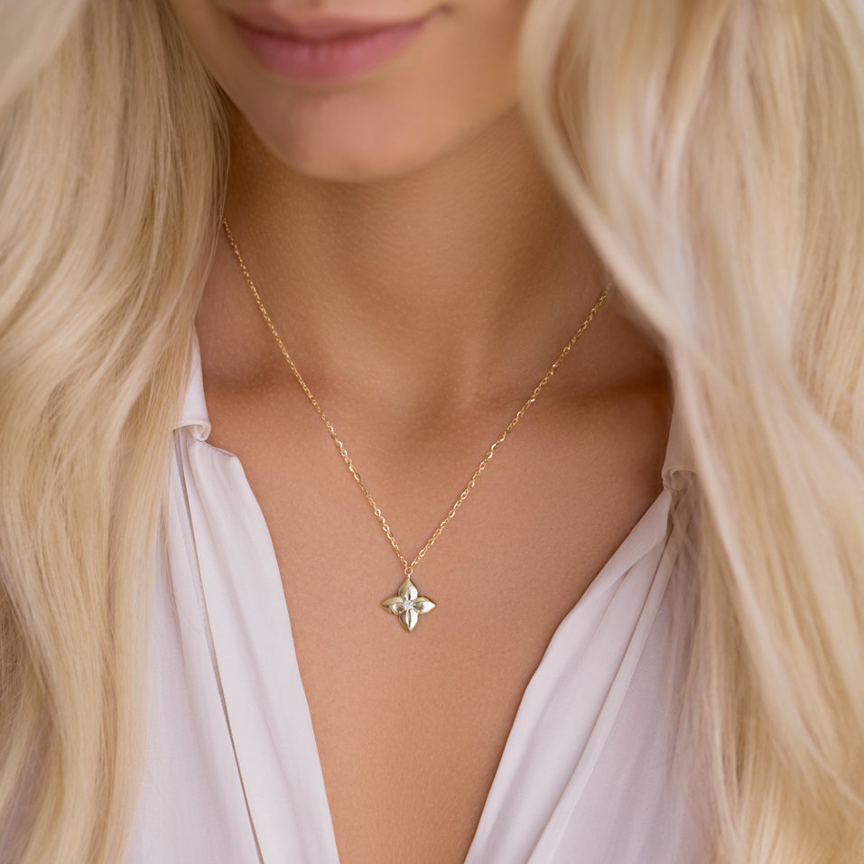 Náhrdelník s diamantom Lily's Grace